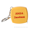 Mini fita métrica de chaveiro personalizada